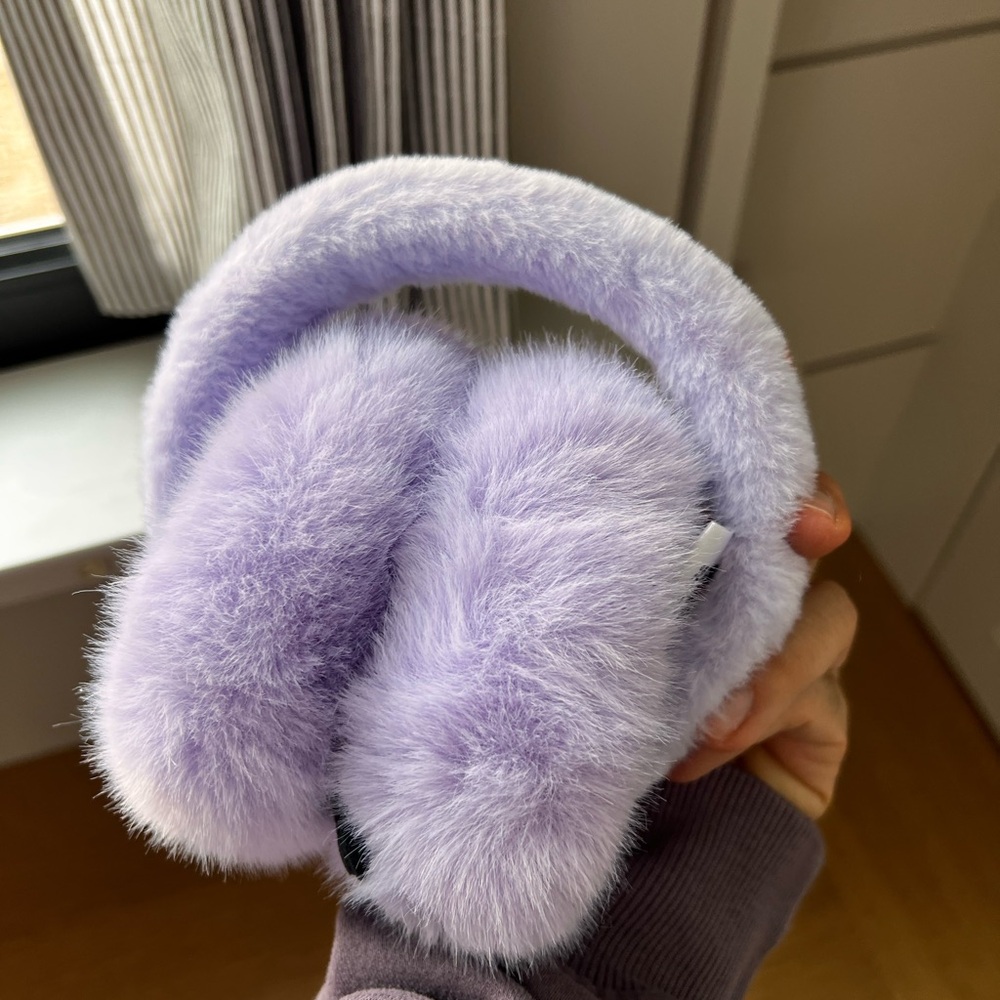 Kuromi Kids Cozy Lavender Fluffy Earmuffs